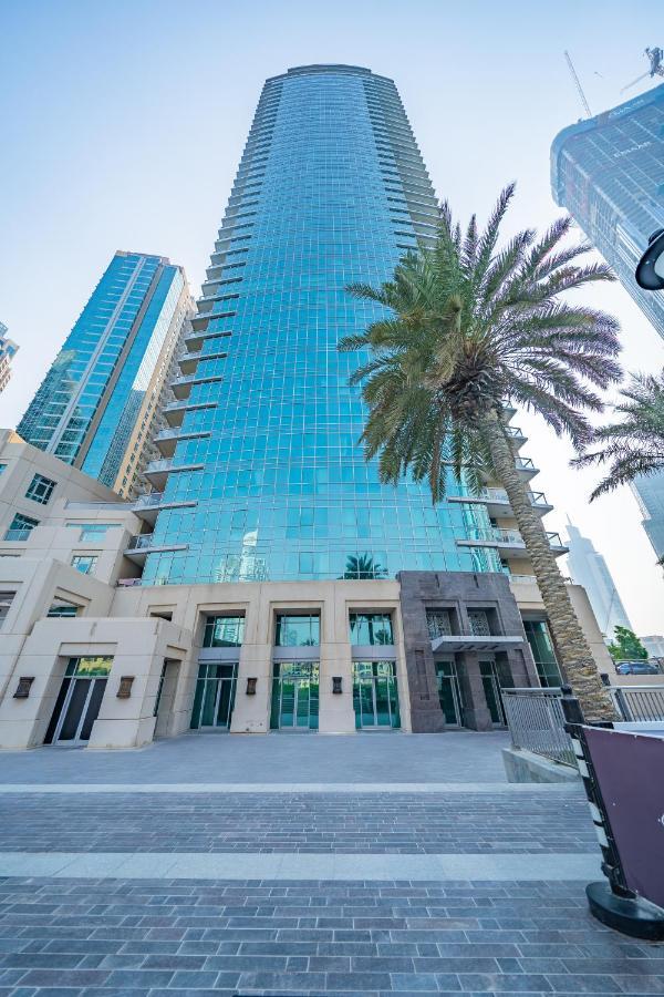Stylish Apartment With Partial Burj Khalifa View Dubái Exterior foto
